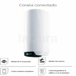 Termo eléctrico Rointe Coralia conectado vía Wi-Fi