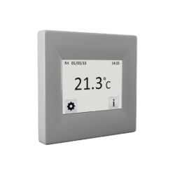 Termostato táctil con pantalla en color TFT Plata Ceilhit
