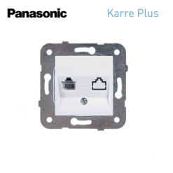 Toma de teléfono Panasonic Karre Plus WKTT04022WH