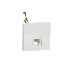 Toma de teléfono ancha New Unica Studio Blanco Polar NU349718 Schneider