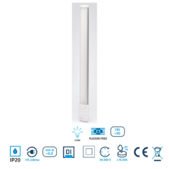 Tubo de led 2G11 de 19W en 6000 ºK de Threeline PLL19WBF