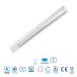 Tubo de led 2G11 de 21W en 6000 ºK de Threeline PLL21WBF