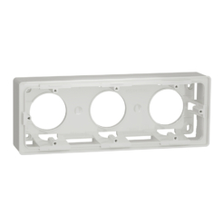 Zócalo de superficie de 3 elementos New Unica Studio Blanco Polar NU800618 Schneider