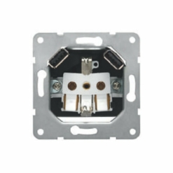 Base de enchufe con doble cargador USB Ref.: 18524-USB (Compatible con las series Bjc Iris, Iris Plus, Mega, Siemens Delta line ,Miro y Style)