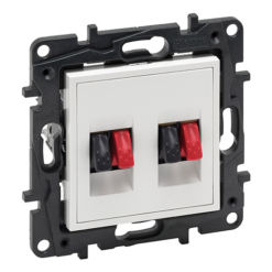 Base altavoces blanco