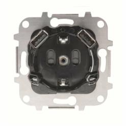 Base de enchufe schuko con USB doble Niessen Sky