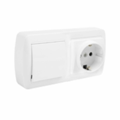 Base con enchufe + conmutador ref.: MUR63U Solera