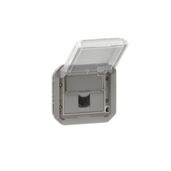 Base RJ45 modular gris Plexo