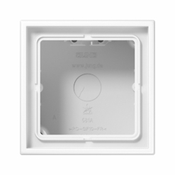 Caja de superficie con base extraíble en blanco alpino mate Jung LS990