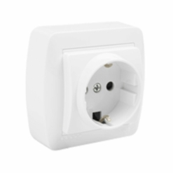 Base schuko con T/T lateral MUR60U 250V