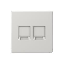 Doble toma informática en aluminio Jung LS 990. Ref: AL1969-2WE