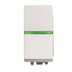 Interruptor bipolar estrecho con piloto Niessen Zenit