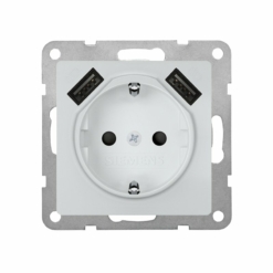 Enchufe con doble base USB (Compatible con las series BJC Viva y Siemens Delta Viva)