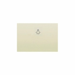 Pulsador bombilla beige