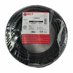 Rollo de 25 metros cable solar negro