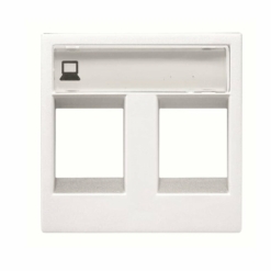 Tapa 2 conectores RJ45 Niessen Zenit