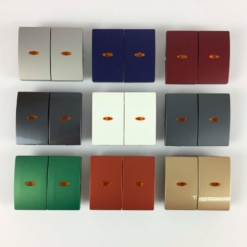 Tecla doble interruptor con visor BJC Iris e Iris Plus 18709-L