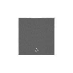 Tecla gris oscura para pulsador con símbolo luz Panasonic Karre Plus WKTR00161DG